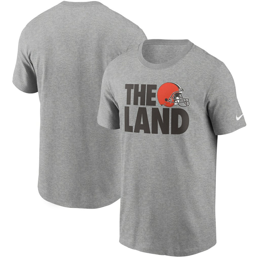 Cleveland Browns Hometown Collection The Land T-Shirt Heathered Gray