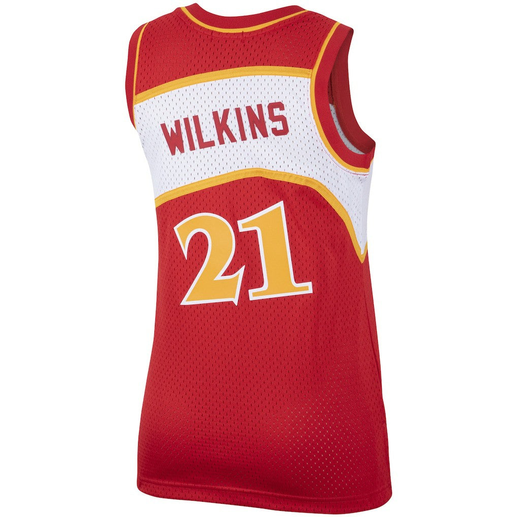 Dominique Wilkins Atlanta Hawks Women's Hardwood Classics Swingman Jersey Red