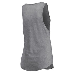 Portland Trail Blazers Women's Quality Time Open Scoop Neck Tri-Blend Tank Top Heathered Gray