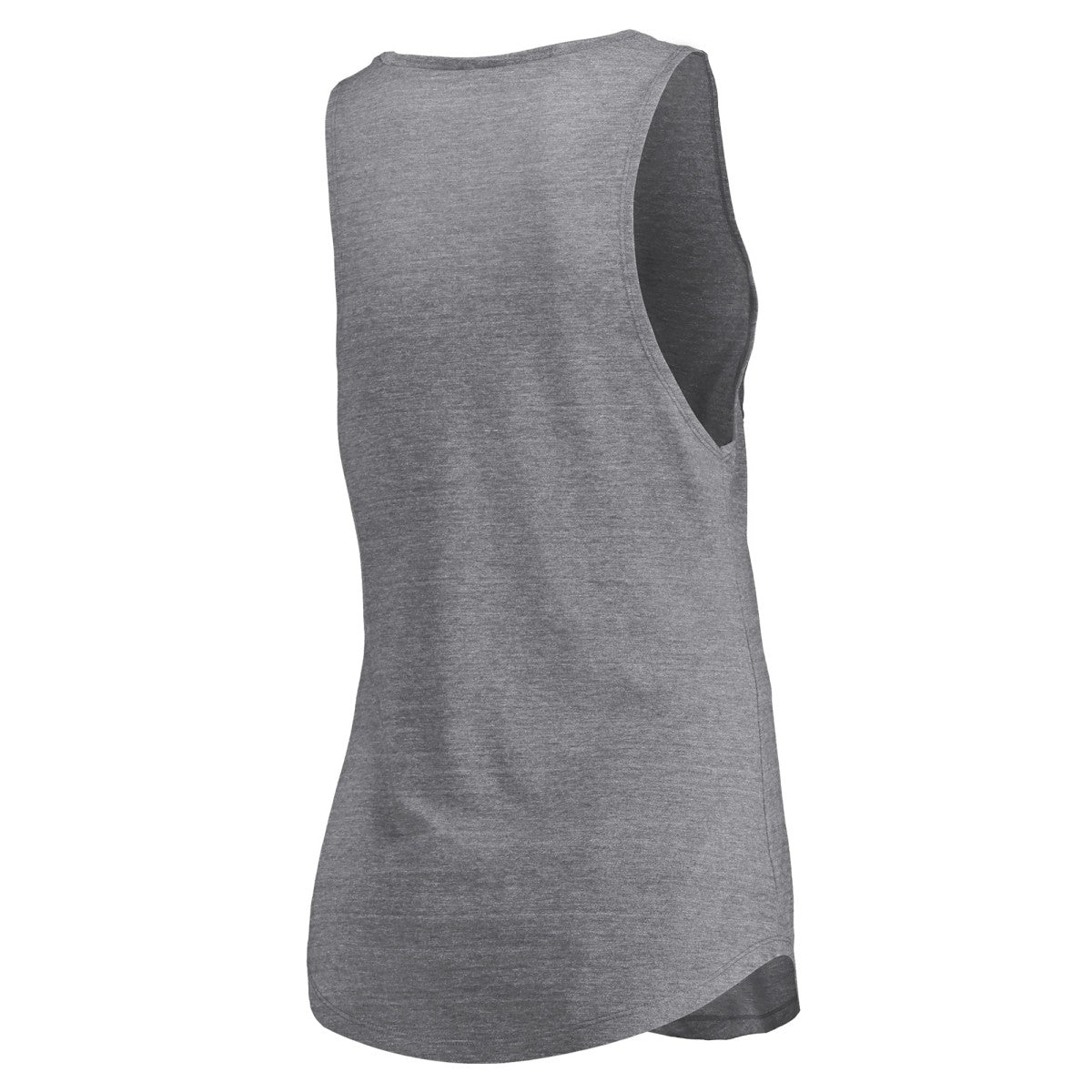 Milwaukee Bucks Women's Quality Time Open Scoop Neck Tri-Blend Tank Top Heathered Gray