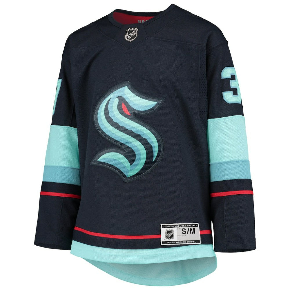 NHL Yanni Gourde Seattle Kraken Youth Home Premier Player Jersey - Deep Sea Blue