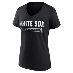 Chicago White Sox Fanatics Women's One & Only V-Neck T-Shirt - Black T-shirts