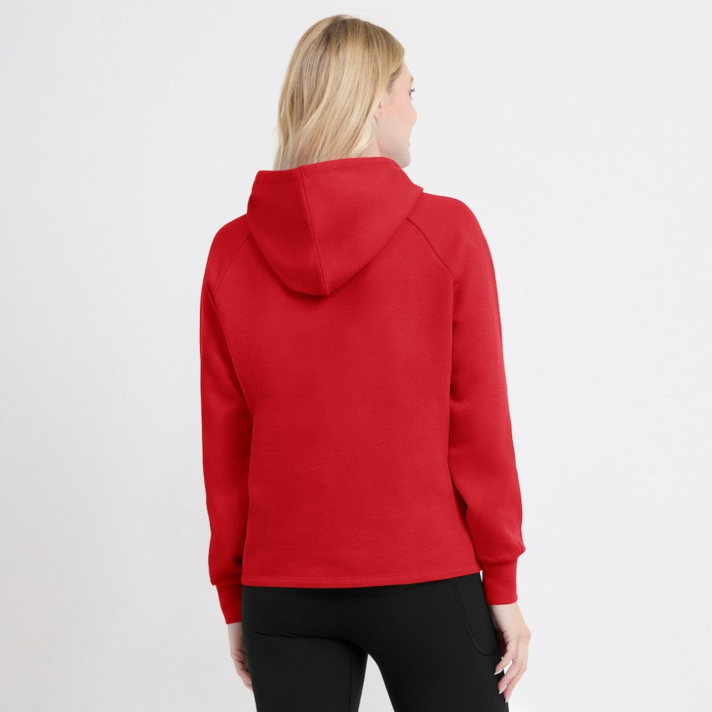 Washington Nationals Fanatics Women's Perfect Play Raglan Pullover Hoodie - Red Hoodies
