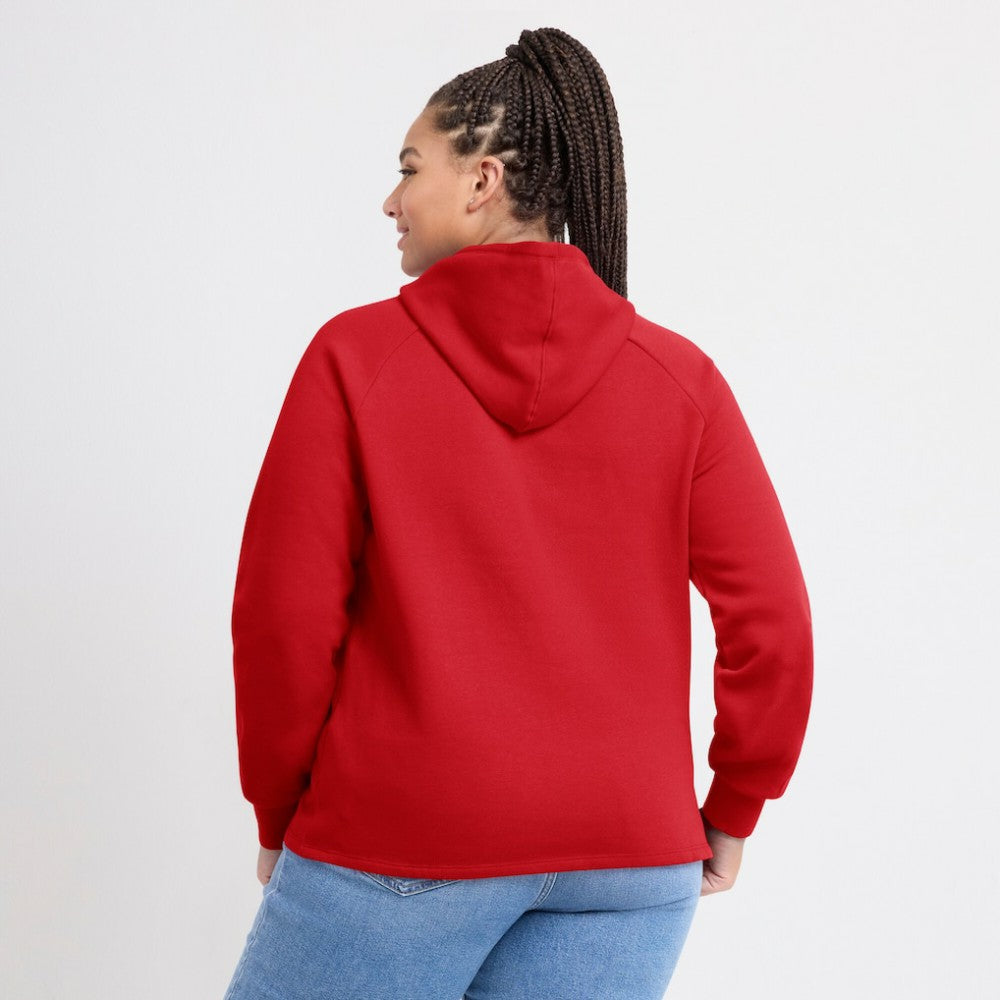 Washington Nationals Fanatics Women's Perfect Play Raglan Pullover Hoodie - Red Hoodies