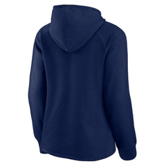 Milwaukee Brewers Fanatics Women's Perfect Play Raglan Pullover Hoodie - Navy Hoodies