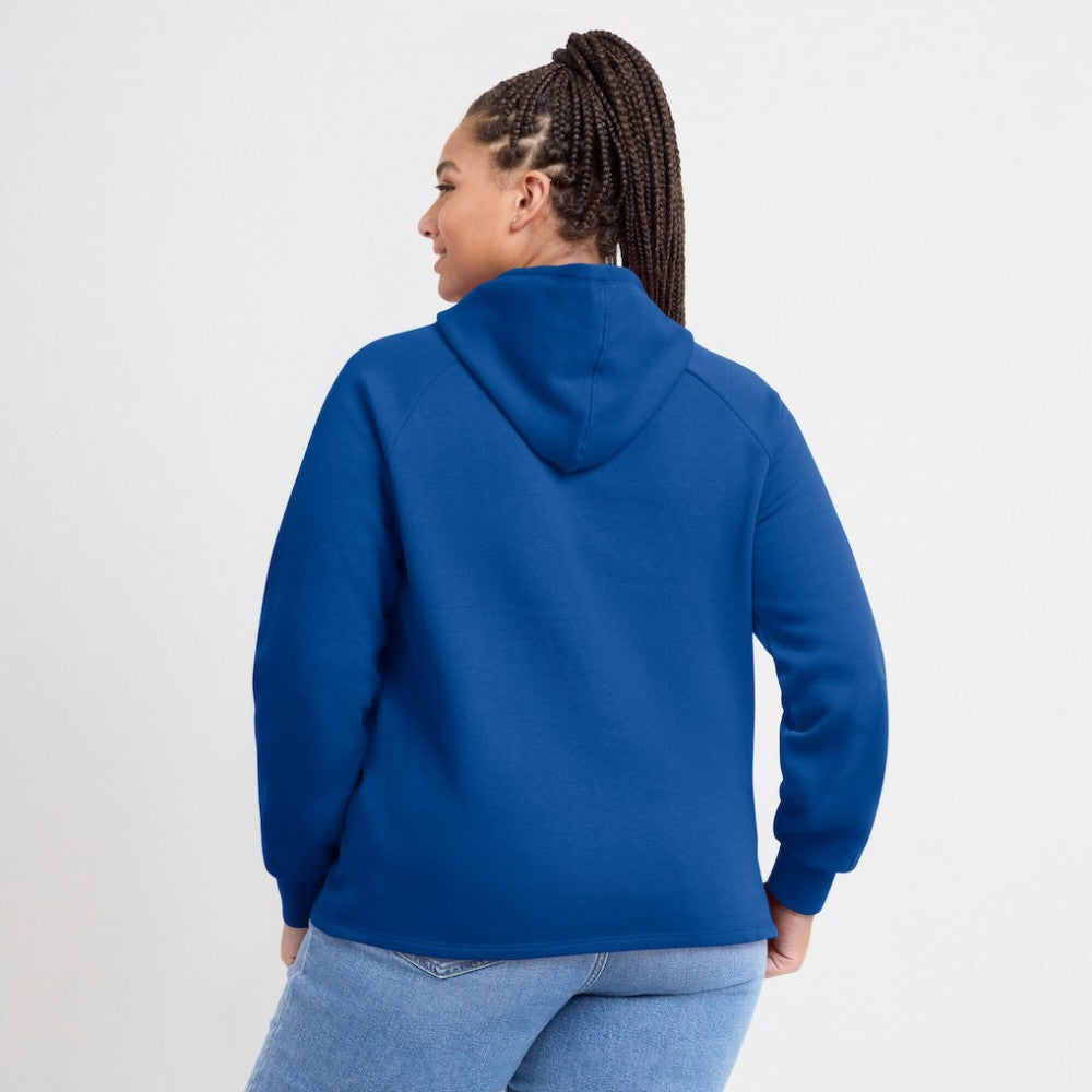 Chicago Cubs Fanatics Women's Perfect Play Raglan Pullover Hoodie - Royal Hoodies
