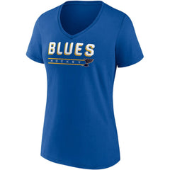 NHL St. Louis Blues Fanatics Women's Parent 2-Pack V-Neck T-Shirt Set - Blue/Heathered Gray