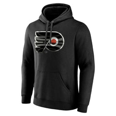 NHL,Custom Philadelphia Flyers Personalized Midnight Mascot Logo Pullover Hoodie - Black