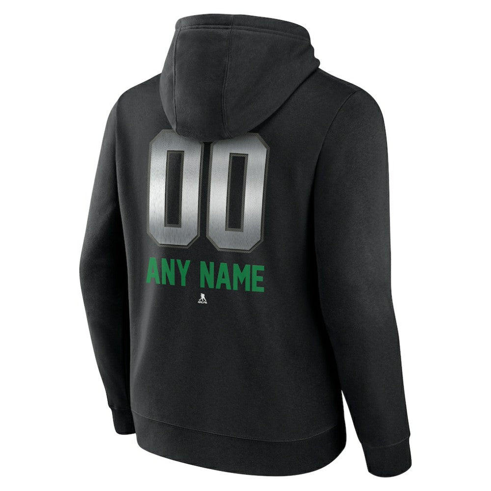 NHL,Custom Vancouver Canucks Personalized Midnight Mascot Logo Pullover Hoodie - Black