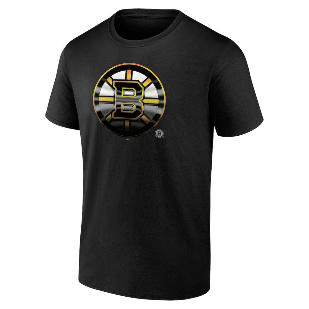 NHL,Custom Boston Bruins Personalized Midnight Mascot Logo T-Shirt - Black