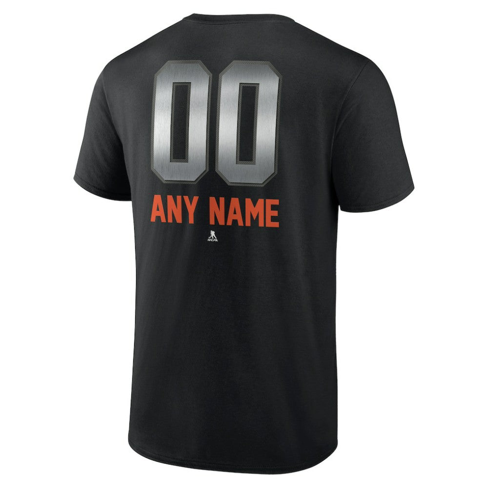 NHL,Custom Edmonton Oilers Personalized Midnight Mascot Logo T-Shirt - Black