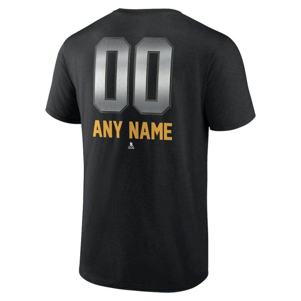 NHL,Custom Nashville Predators Personalized Midnight Mascot Logo T-Shirt - Black