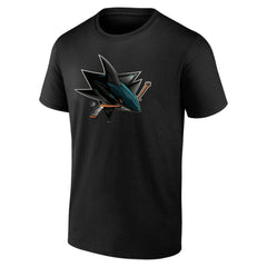NHL,Custom San Jose Sharks Personalized Midnight Mascot Logo T-Shirt - Black