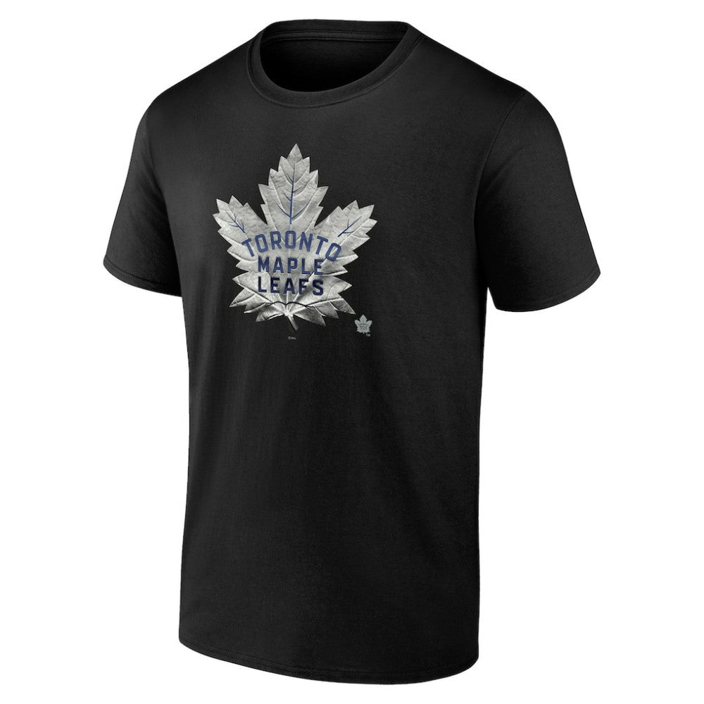 NHL,Custom Toronto Maple Leafs Personalized Midnight Mascot Logo T-Shirt - Black