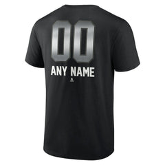 NHL,Custom Toronto Maple Leafs Personalized Midnight Mascot Logo T-Shirt - Black