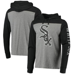Chicago White Sox '47 Franklin Wooster Pullover Hoodie - Heathered Gray/Black Hoodies