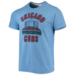 Chicago Cubs Homage Hyper Local Tri-Blend T-Shirt - Heathered Royal T-shirts