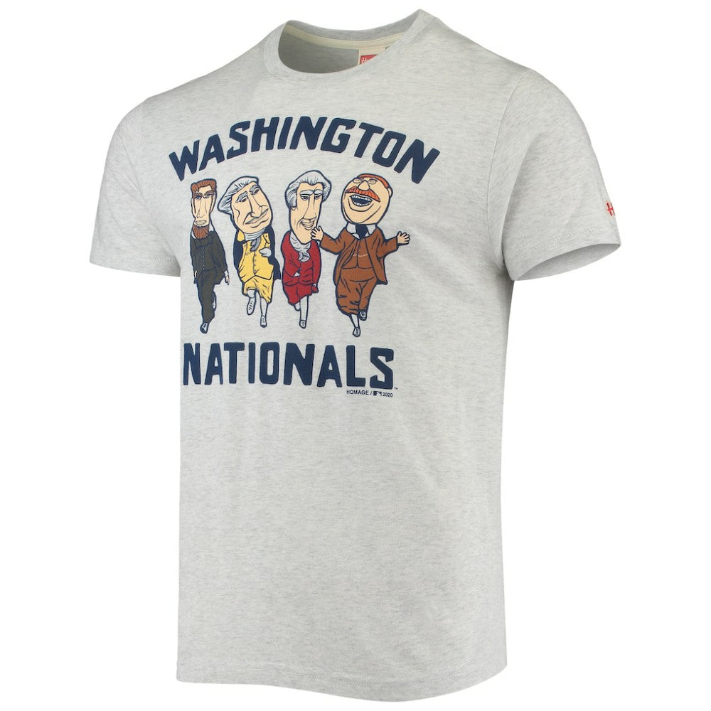 Washington Nationals Homage Hyper Local Tri-Blend T-Shirt - Heathered Gray T-shirts