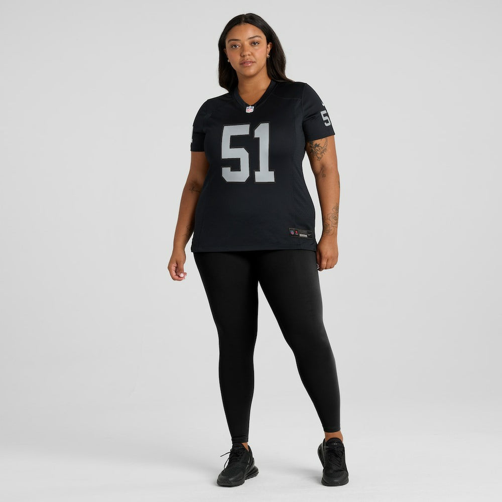 Malcolm Koonce Las Vegas Raiders Women's Game Jersey Black