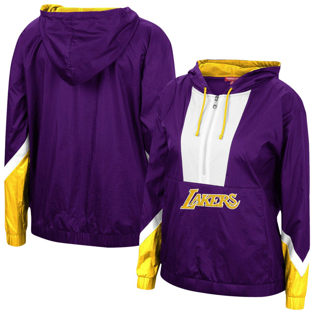 Los Angeles Lakers Women's Half-Zip Windbreaker 2.0 Hoodie Purple