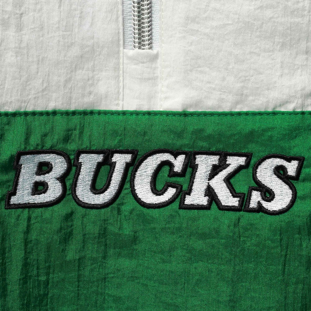 Milwaukee Bucks Women's Half-Zip Windbreaker 2.0 Hoodie Green
