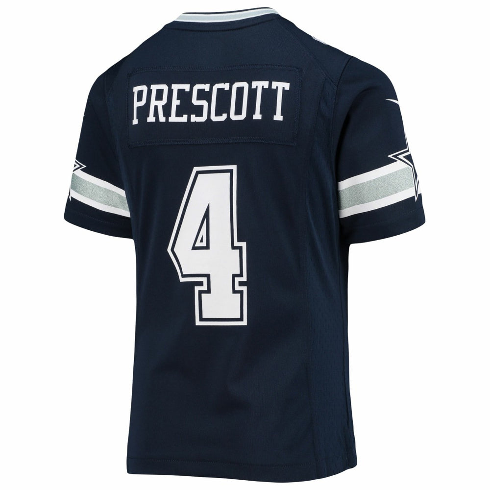 Dak Prescott Dallas Cowboys Girls Youth Team Game Jersey Navy