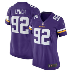 NFL James Lynch Minnesota Vikings Women's Game Player Jersey - Purple