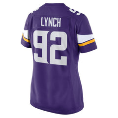NFL James Lynch Minnesota Vikings Women's Game Player Jersey - Purple