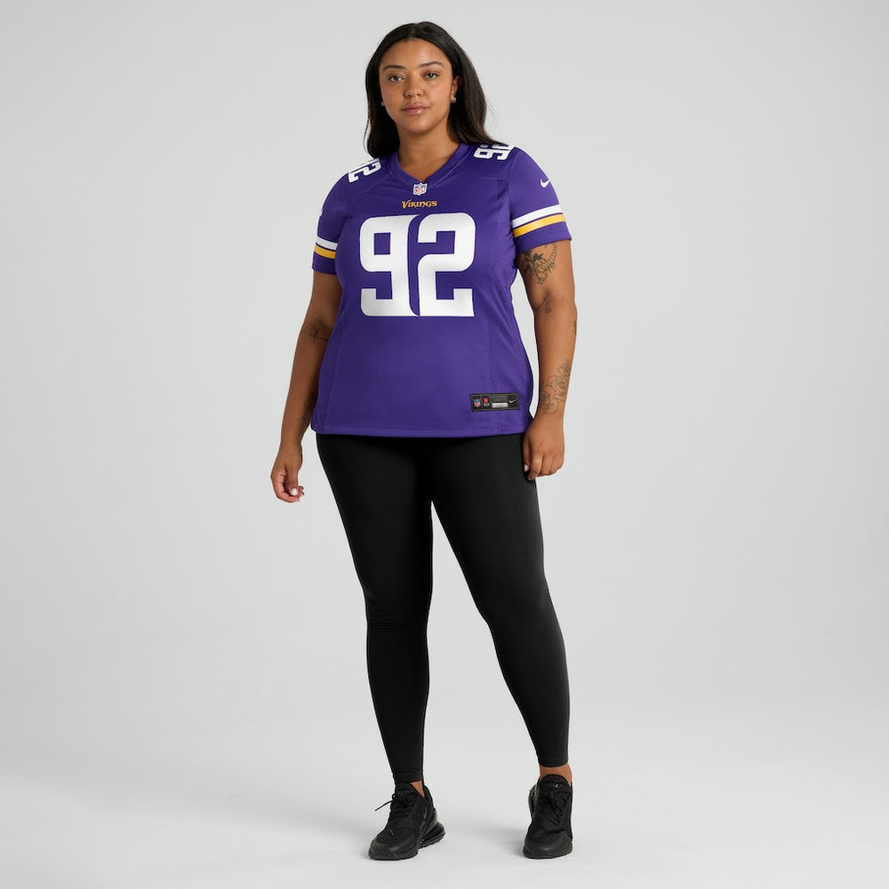 NFL James Lynch Minnesota Vikings Women's Game Player Jersey - Purple