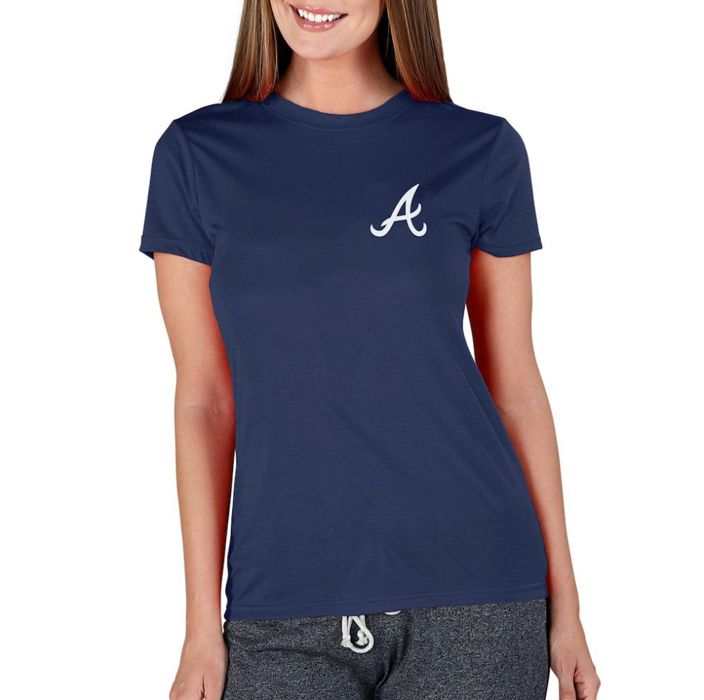 Atlanta Braves Concepts Sport Women's Marathon Knit Top - Navy Tops