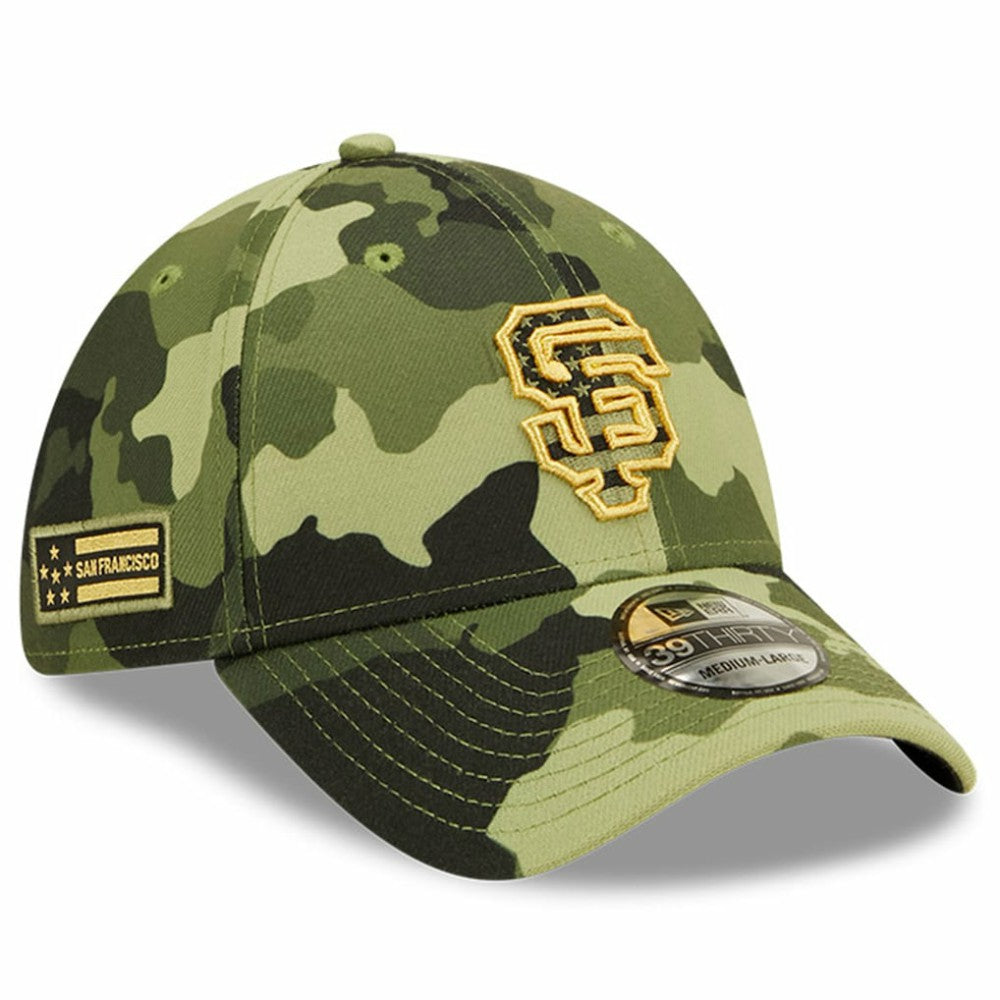 San Francisco Giants New Era 2022 Armed Forces Day 39THIRTY Flex Hat - Camo Hats