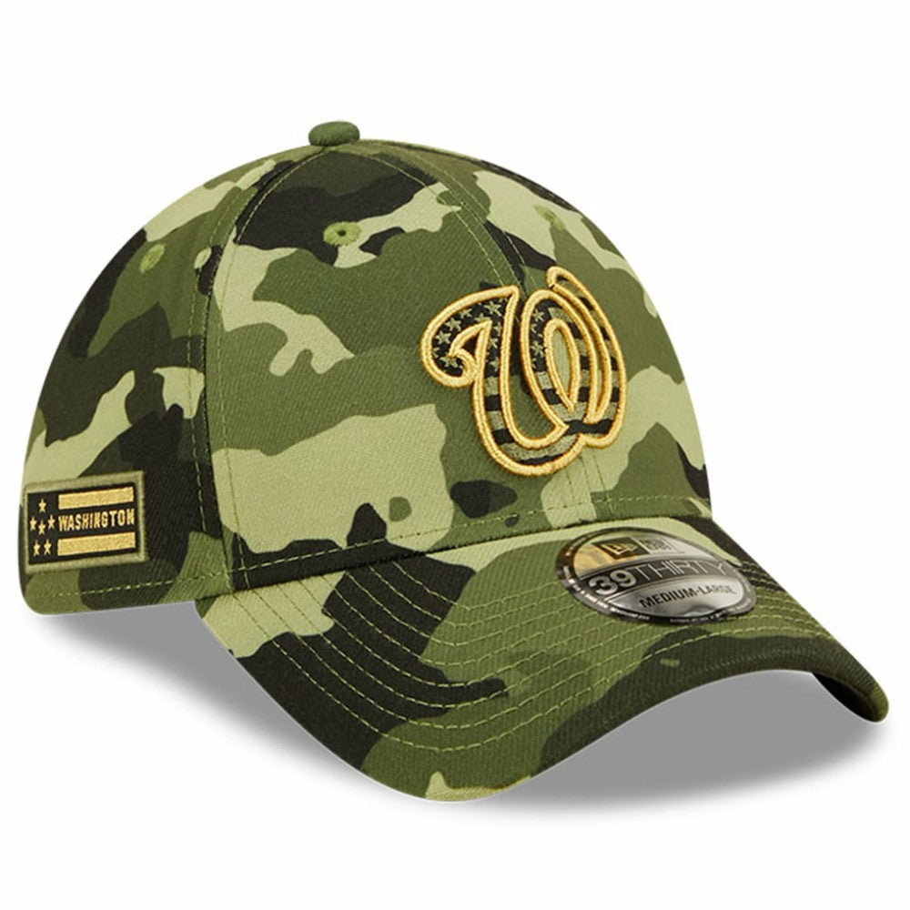 Washington Nationals New Era 2022 Armed Forces Day 39THIRTY Flex Hat - Camo Hats