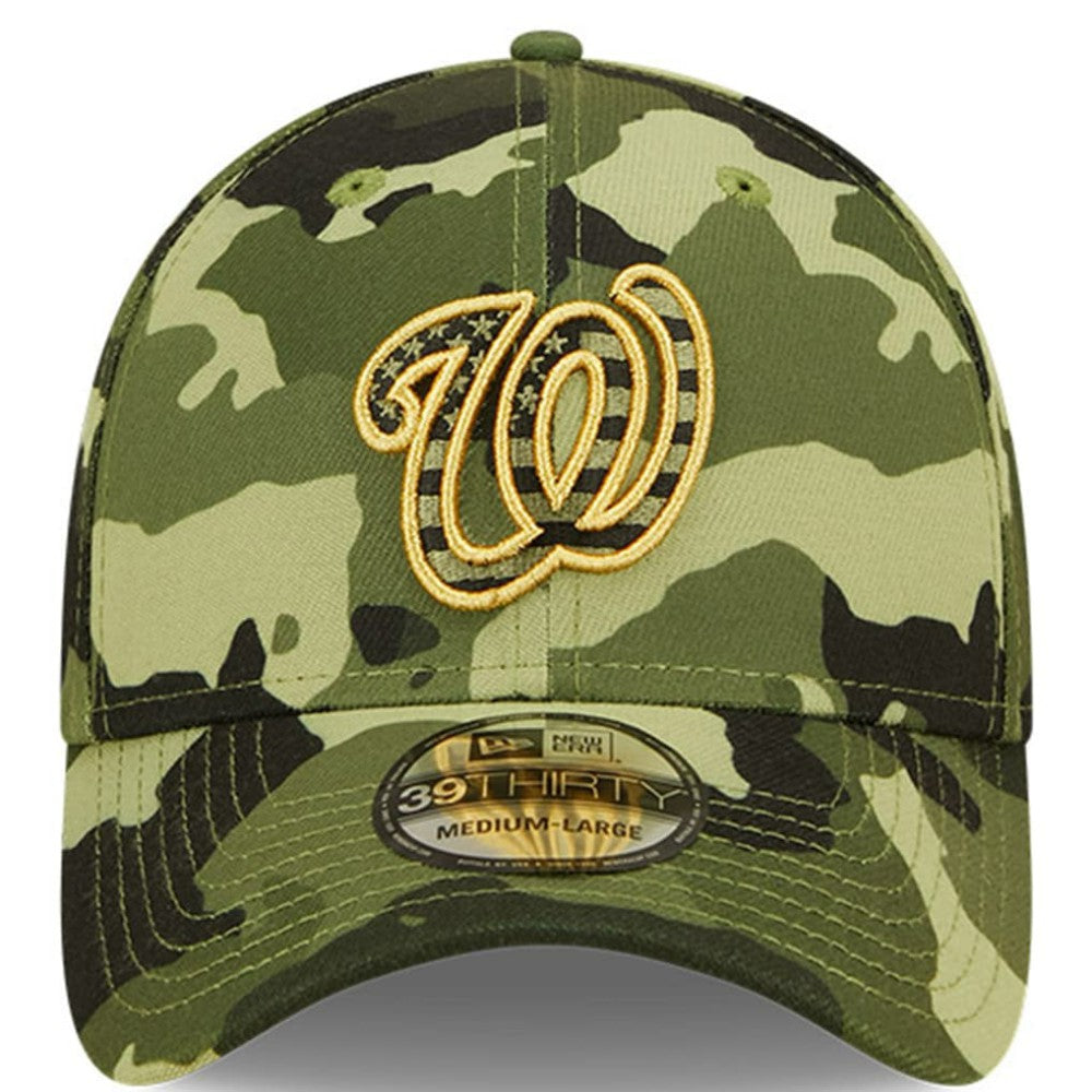 Washington Nationals New Era 2022 Armed Forces Day 39THIRTY Flex Hat - Camo Hats