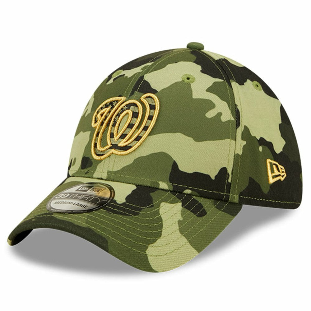 Washington Nationals New Era 2022 Armed Forces Day 39THIRTY Flex Hat - Camo Hats