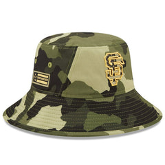 San Francisco Giants New Era 2022 Armed Forces Day Bucket Hat - Camo Hats