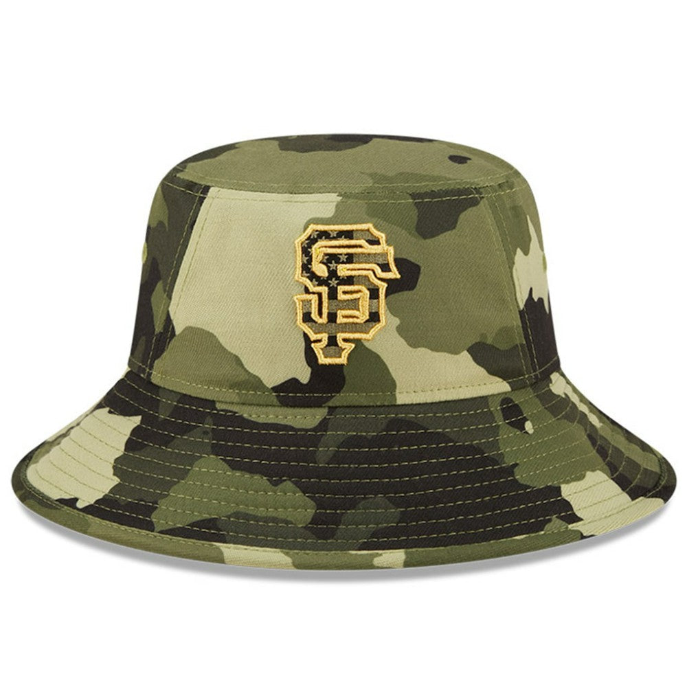 San Francisco Giants New Era 2022 Armed Forces Day Bucket Hat - Camo Hats