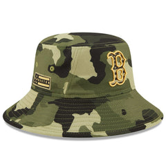 Boston Red Sox New Era 2022 Armed Forces Day Bucket Hat - Camo Hats