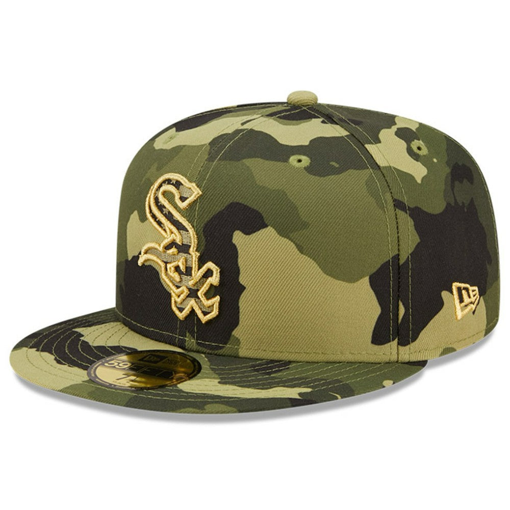 Chicago White Sox New Era 2022 Armed Forces Day On-Field 59FIFTY Fitted Hat - Camo Hats