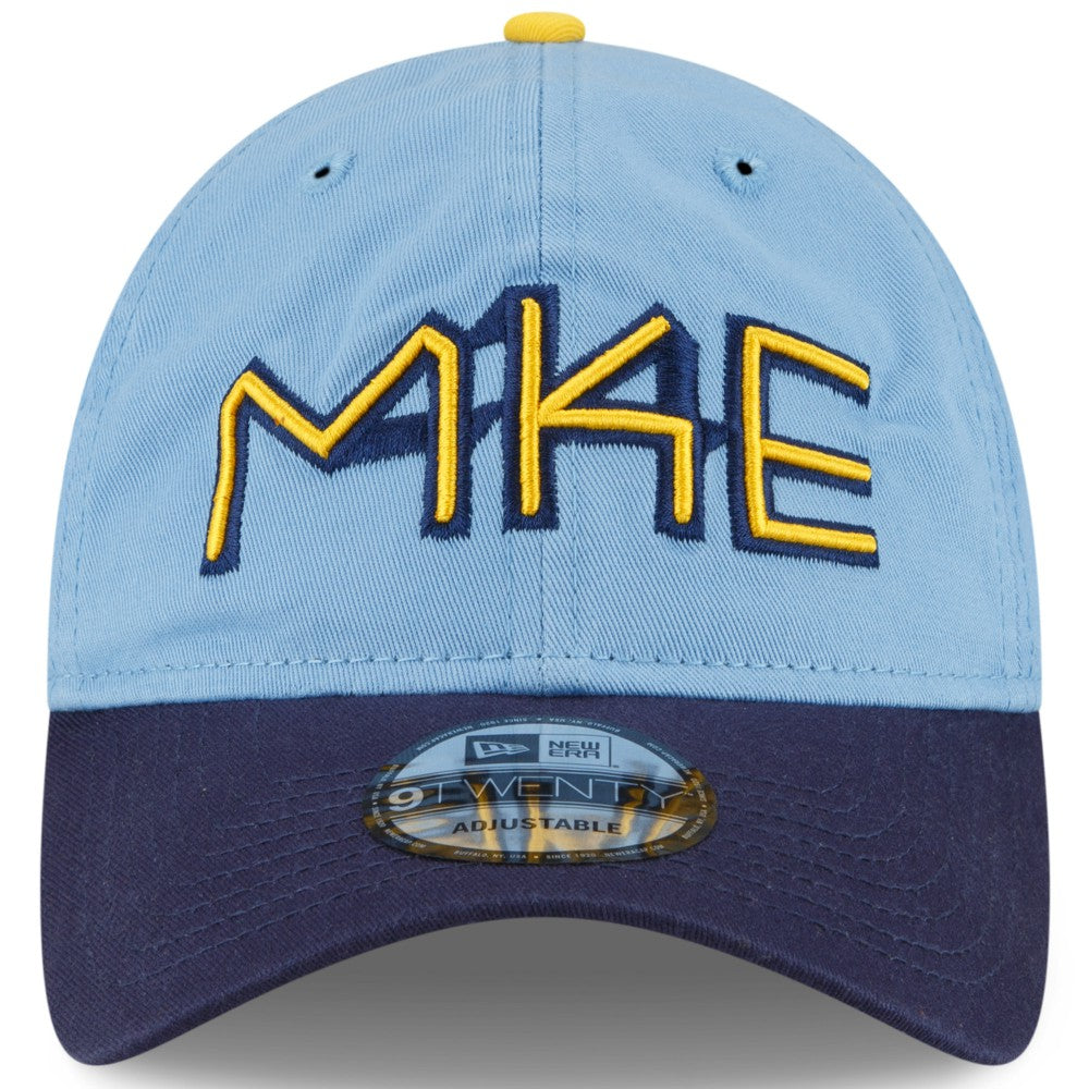 Milwaukee Brewers New Era 2022 City Connect 9TWENTY Adjustable Hat - Powder Blue Hats