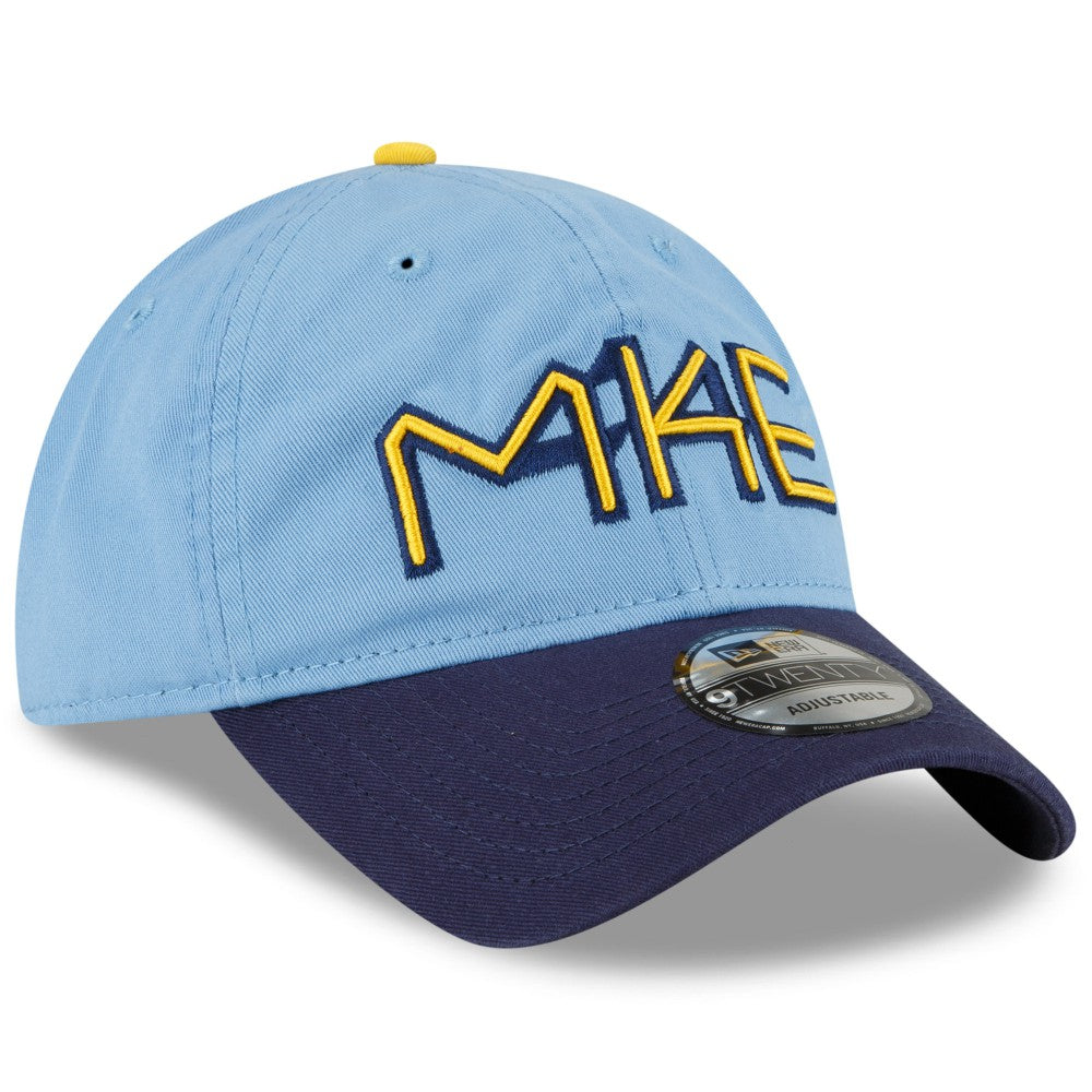 Milwaukee Brewers New Era 2022 City Connect 9TWENTY Adjustable Hat - Powder Blue Hats