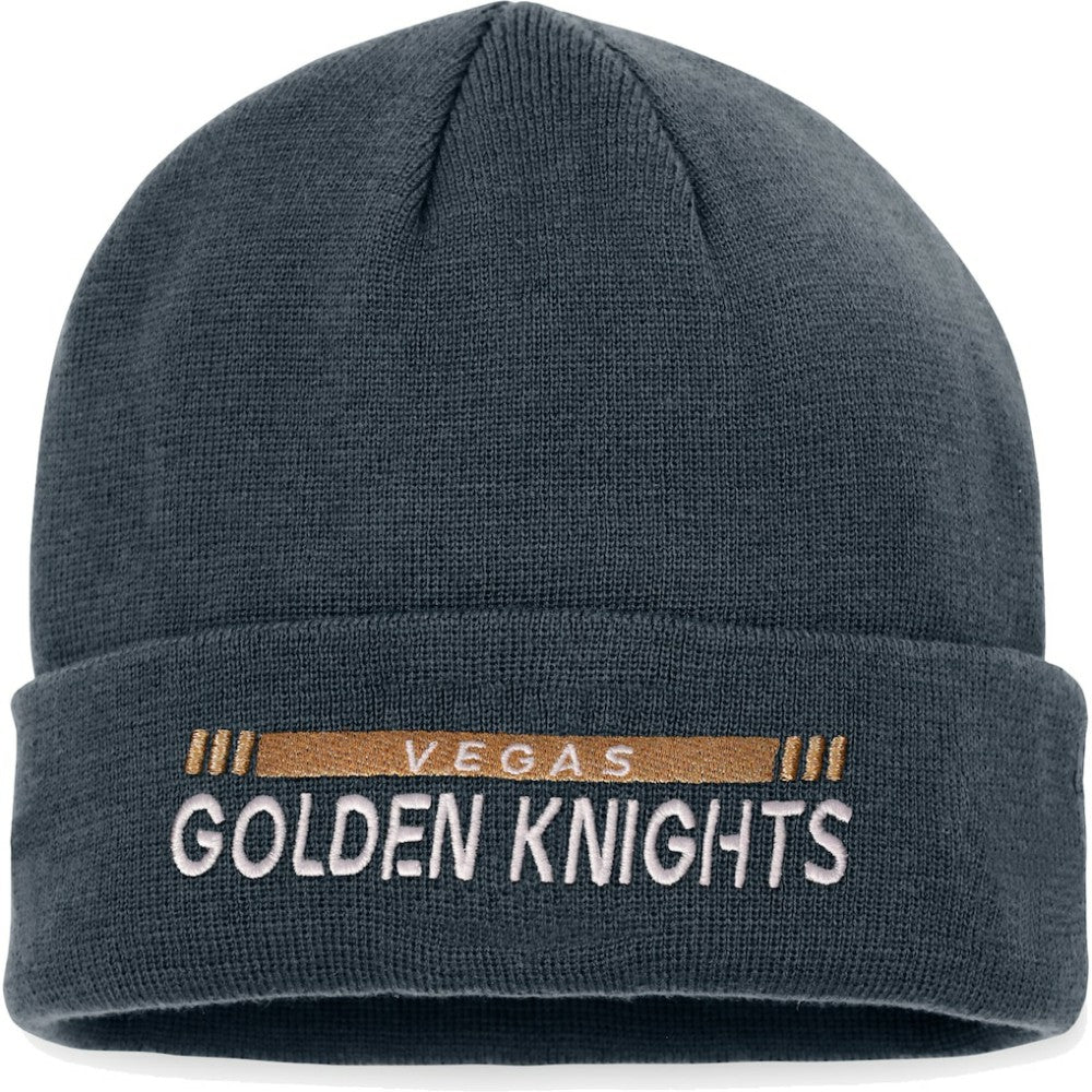 NHL Vegas Golden Knights Fanatics Authentic Pro Rink Cuffed Knit Hat - Black