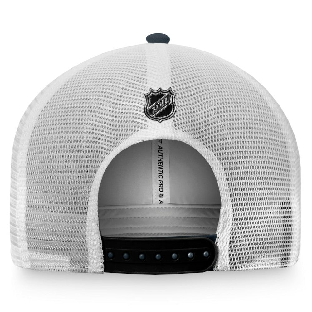 NHL Vegas Golden Knights Fanatics Authentic Pro Rink Trucker Snapback Hat - Charcoal/White