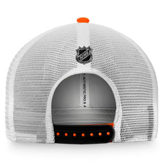 NHL Anaheim Ducks Fanatics Authentic Pro Rink Trucker Snapback Hat - Orange/White