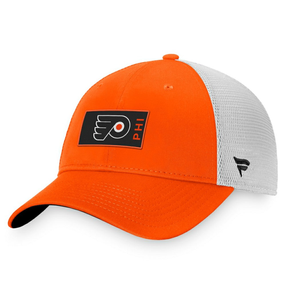 NHL Philadelphia Flyers Fanatics Authentic Pro Rink Trucker Snapback Hat - Orange