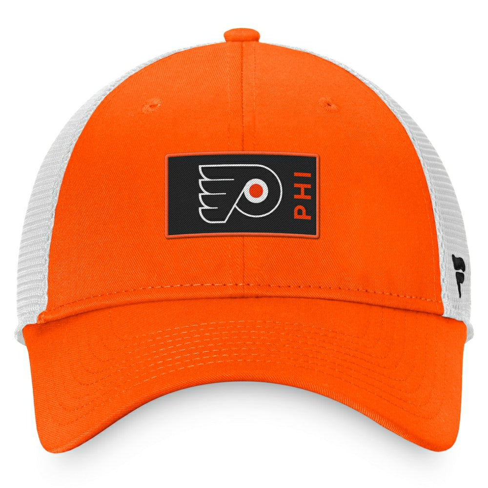 NHL Philadelphia Flyers Fanatics Authentic Pro Rink Trucker Snapback Hat - Orange