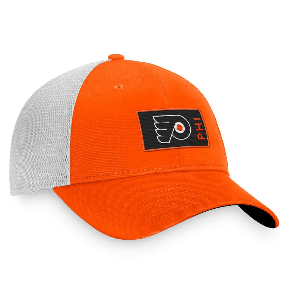 NHL Philadelphia Flyers Fanatics Authentic Pro Rink Trucker Snapback Hat - Orange