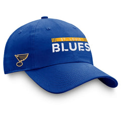 NHL St. Louis Blues Fanatics Authentic Pro Rink Adjustable Hat - Blue