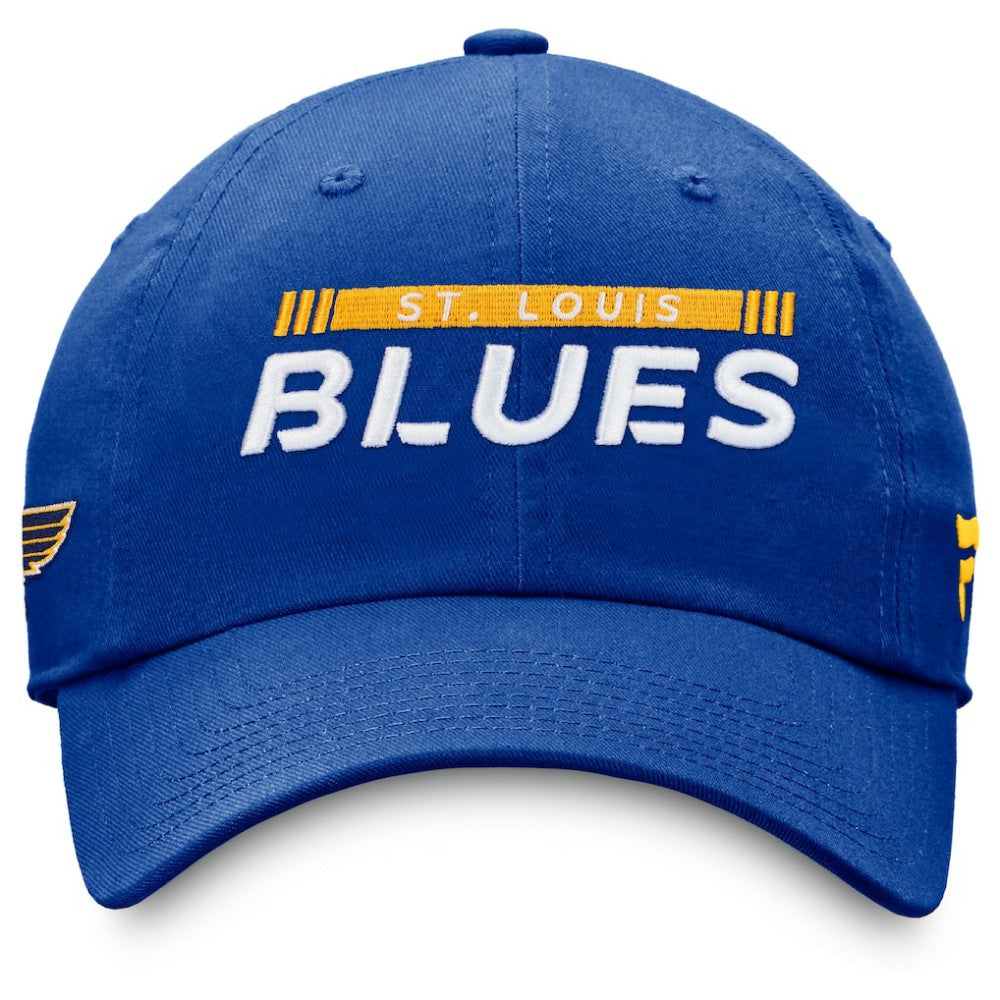 NHL St. Louis Blues Fanatics Authentic Pro Rink Adjustable Hat - Blue