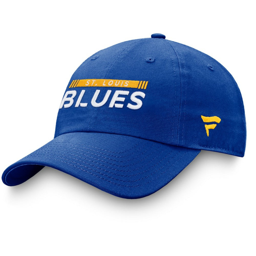 NHL St. Louis Blues Fanatics Authentic Pro Rink Adjustable Hat - Blue