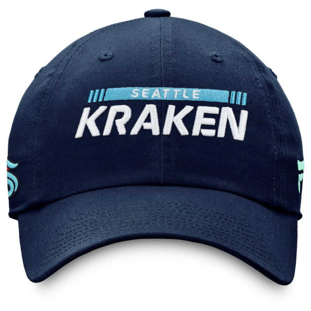 NHL Seattle Kraken Fanatics Authentic Pro Rink Adjustable Hat - Deep Sea Blue